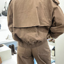 Giacca modello bomber over color moro