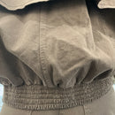 Giacca modello bomber over color moro