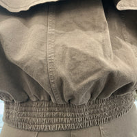 Giacca modello bomber over color moro