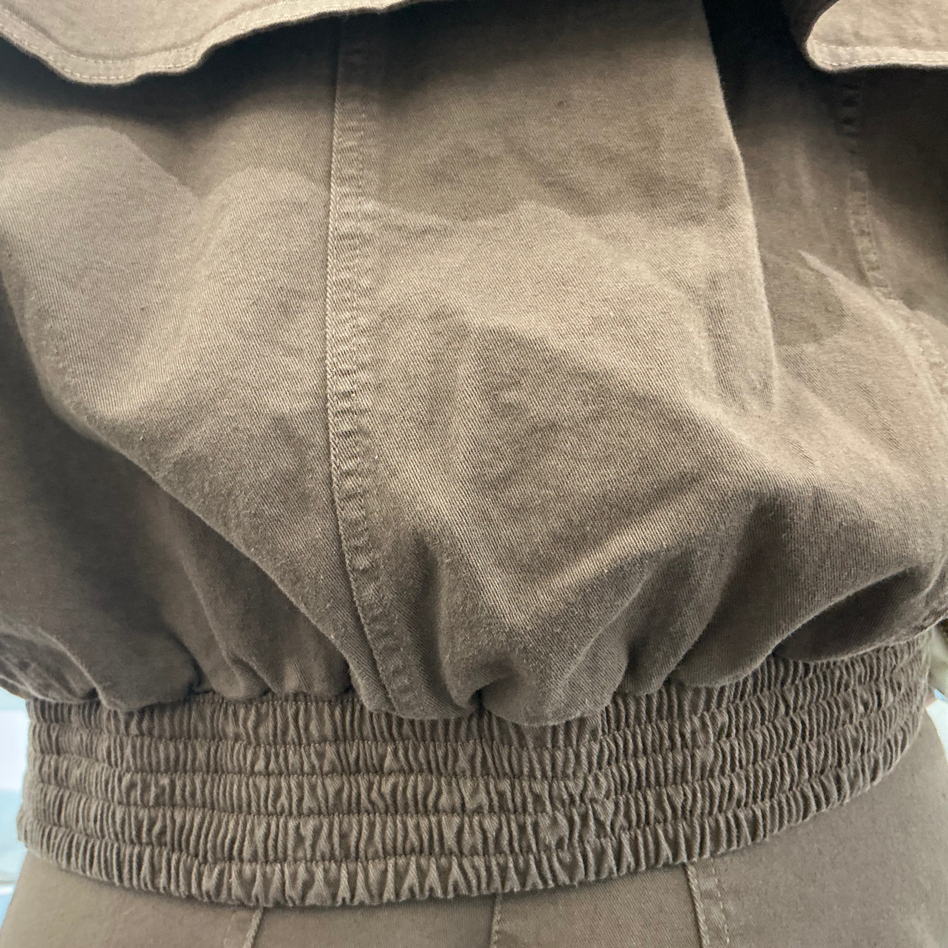 Giacca modello bomber over color moro