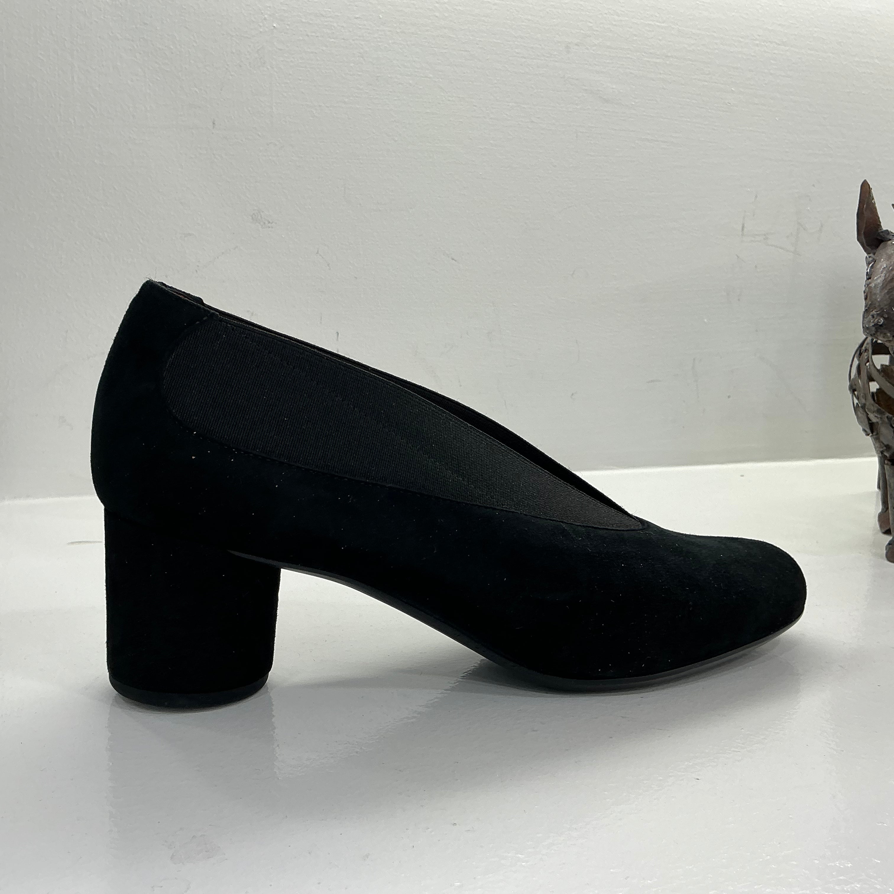 Décolleté suede nero PAS DE ROUGE