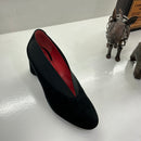 Décolleté suede nero PAS DE ROUGE