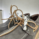 ANTICA BOTTEGA mocassino modello barca GRIGIO