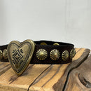 Campomaggi bracciale MERAVIGLIA moro con cuore oro