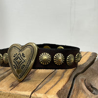 Campomaggi bracciale MERAVIGLIA moro con cuore oro
