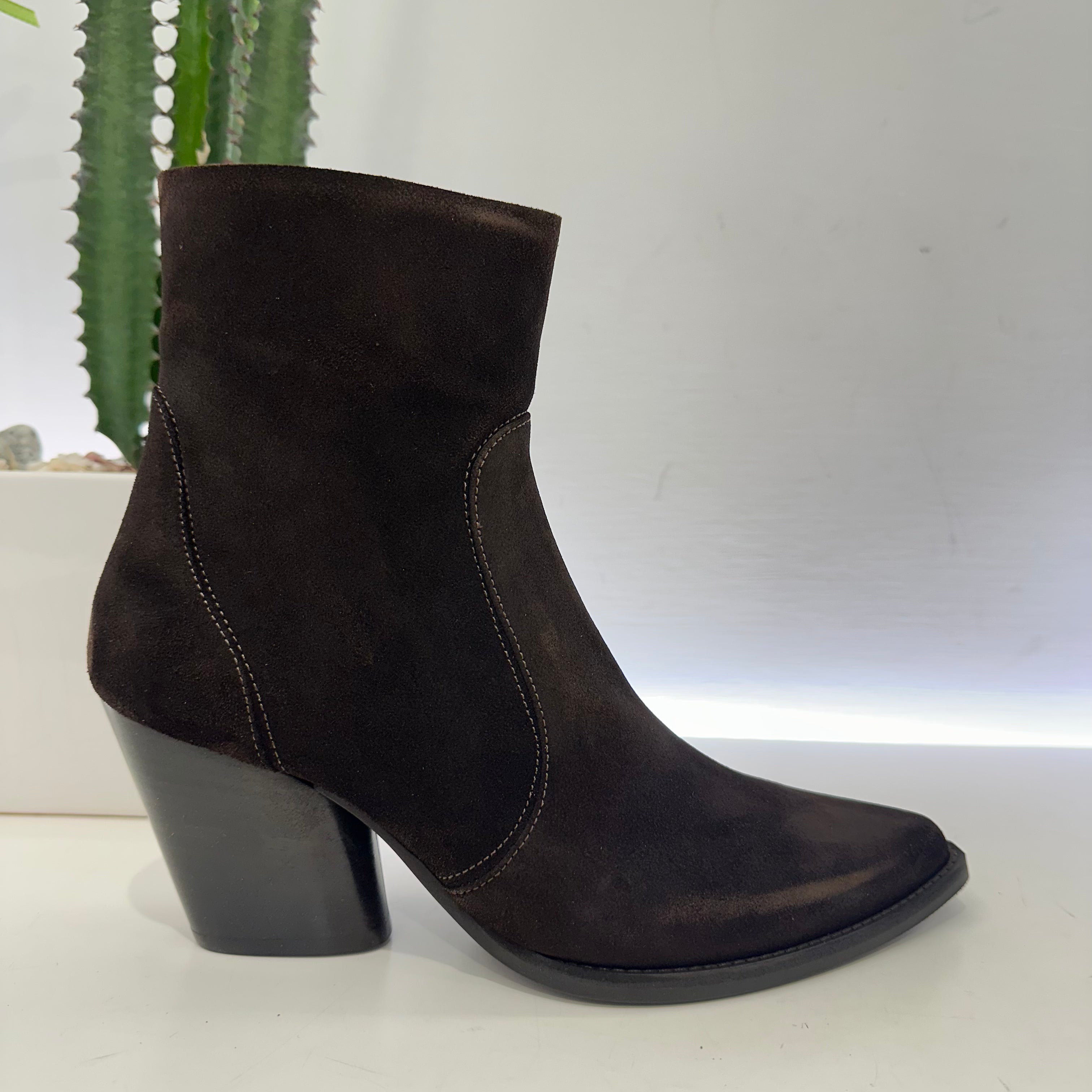 ENJOY stivaletto texano suede T. MORO