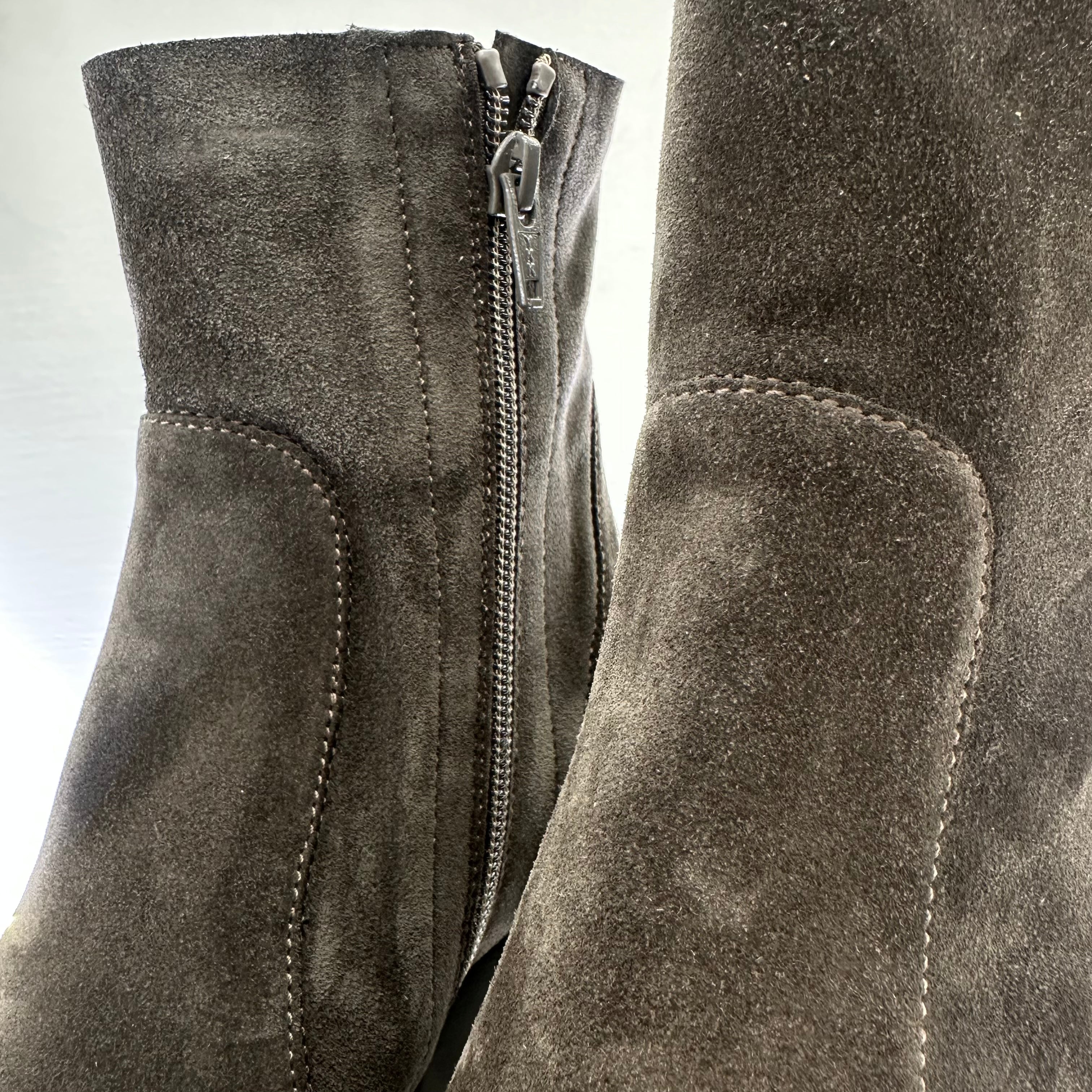 ENJOY stivaletto texano  suede FANGO