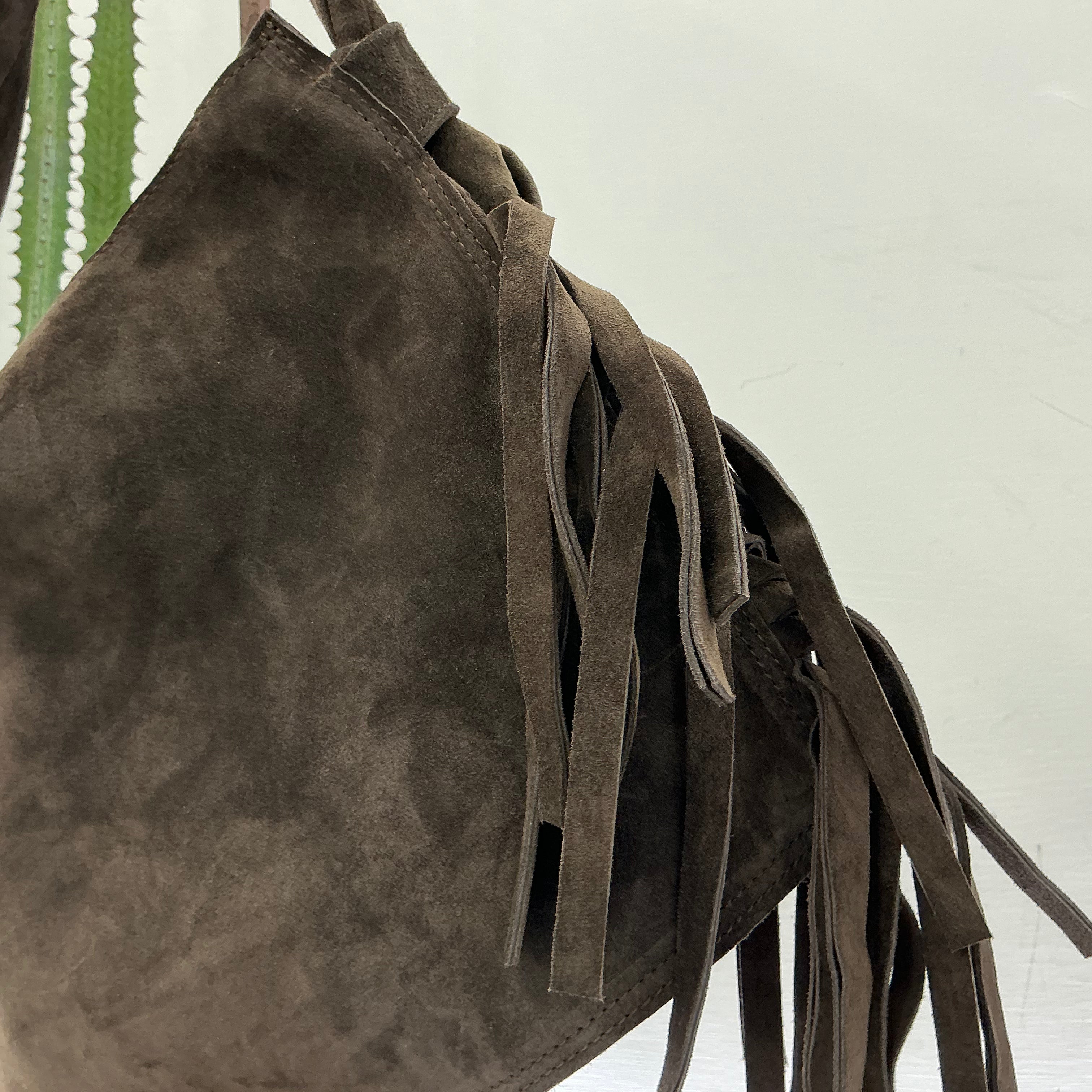 Maxiborsa DORICO CAMILLA t.moro suede con frange