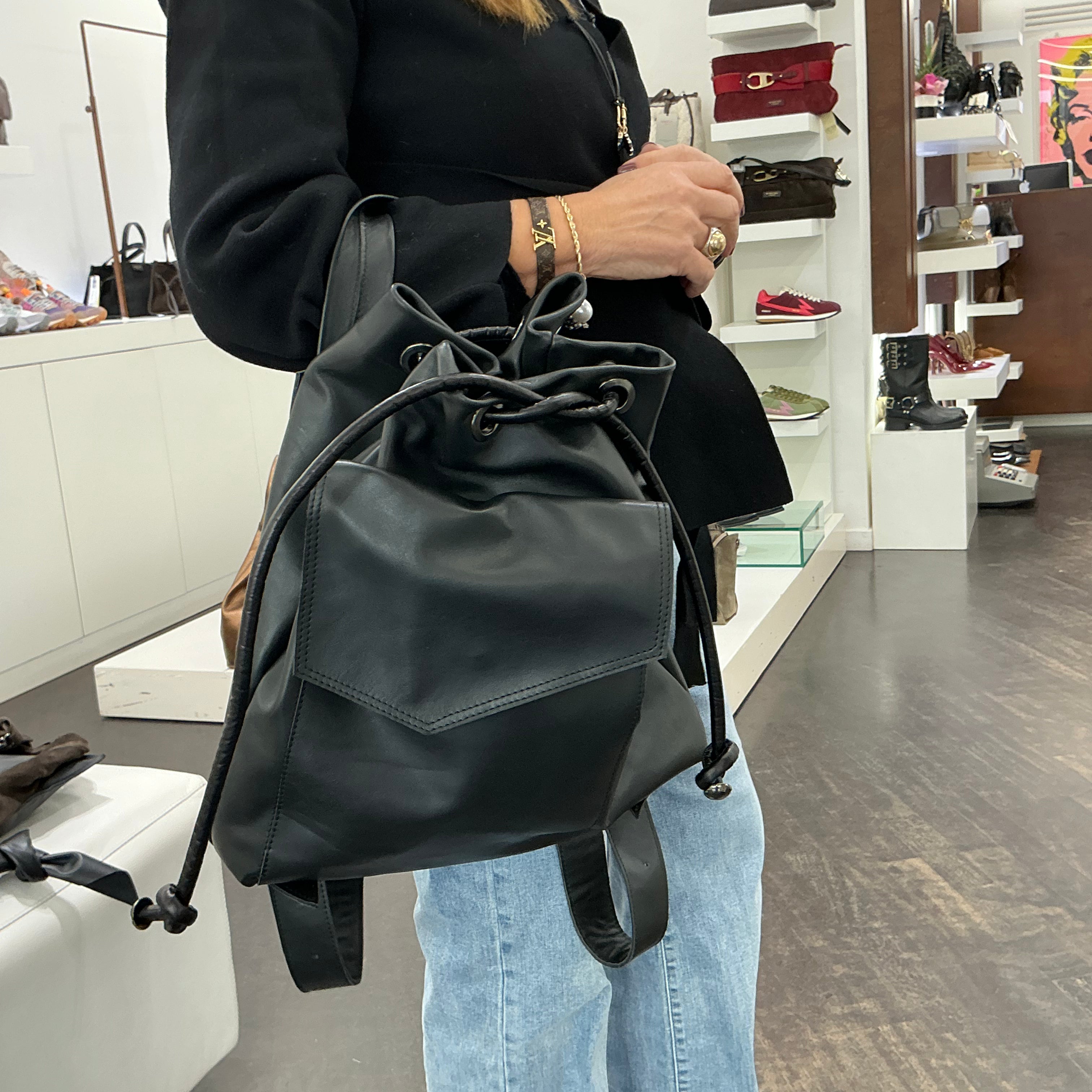 Zaino DORICO EMILY in pelle nero