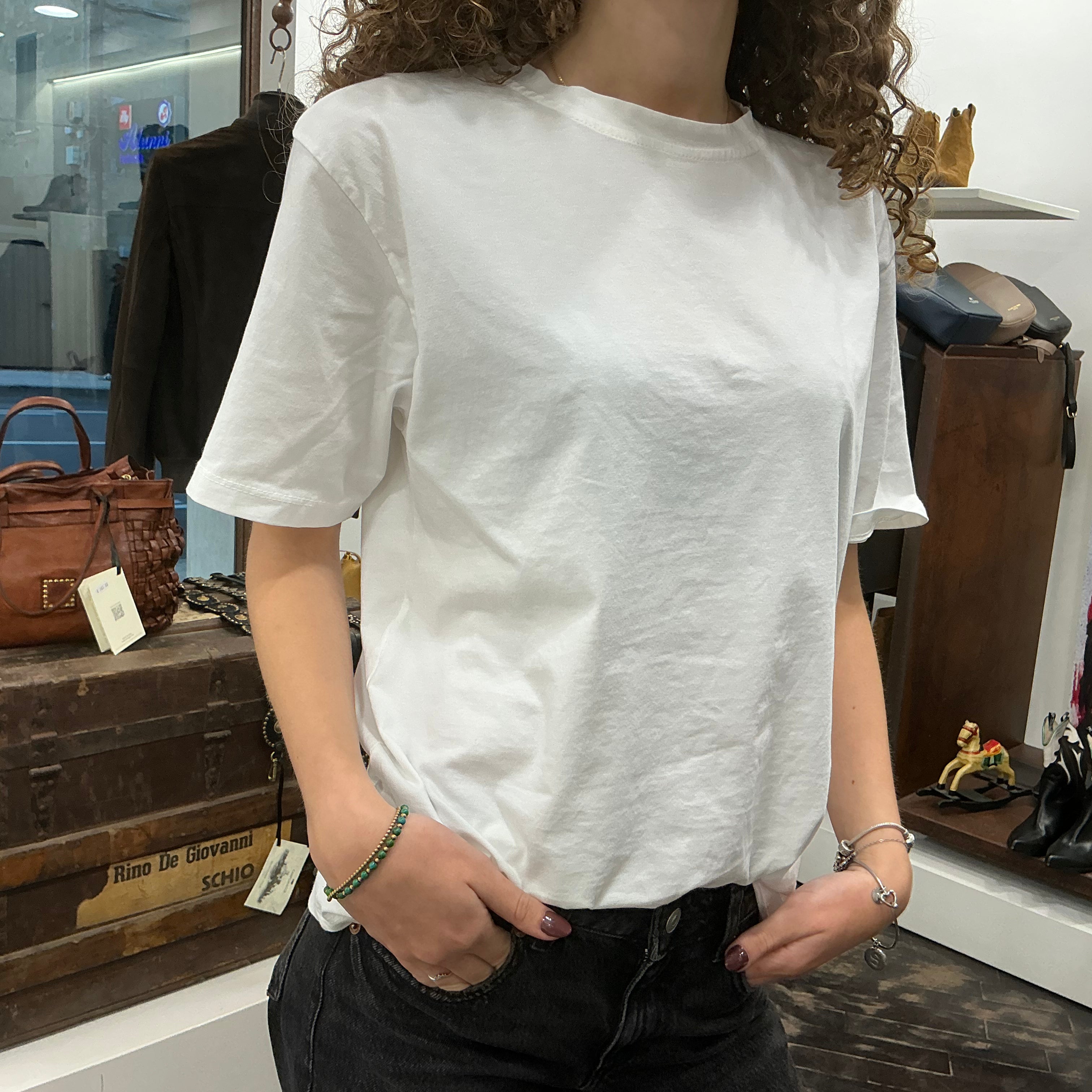 Kikisix T-shirt FLAMINIA bianca