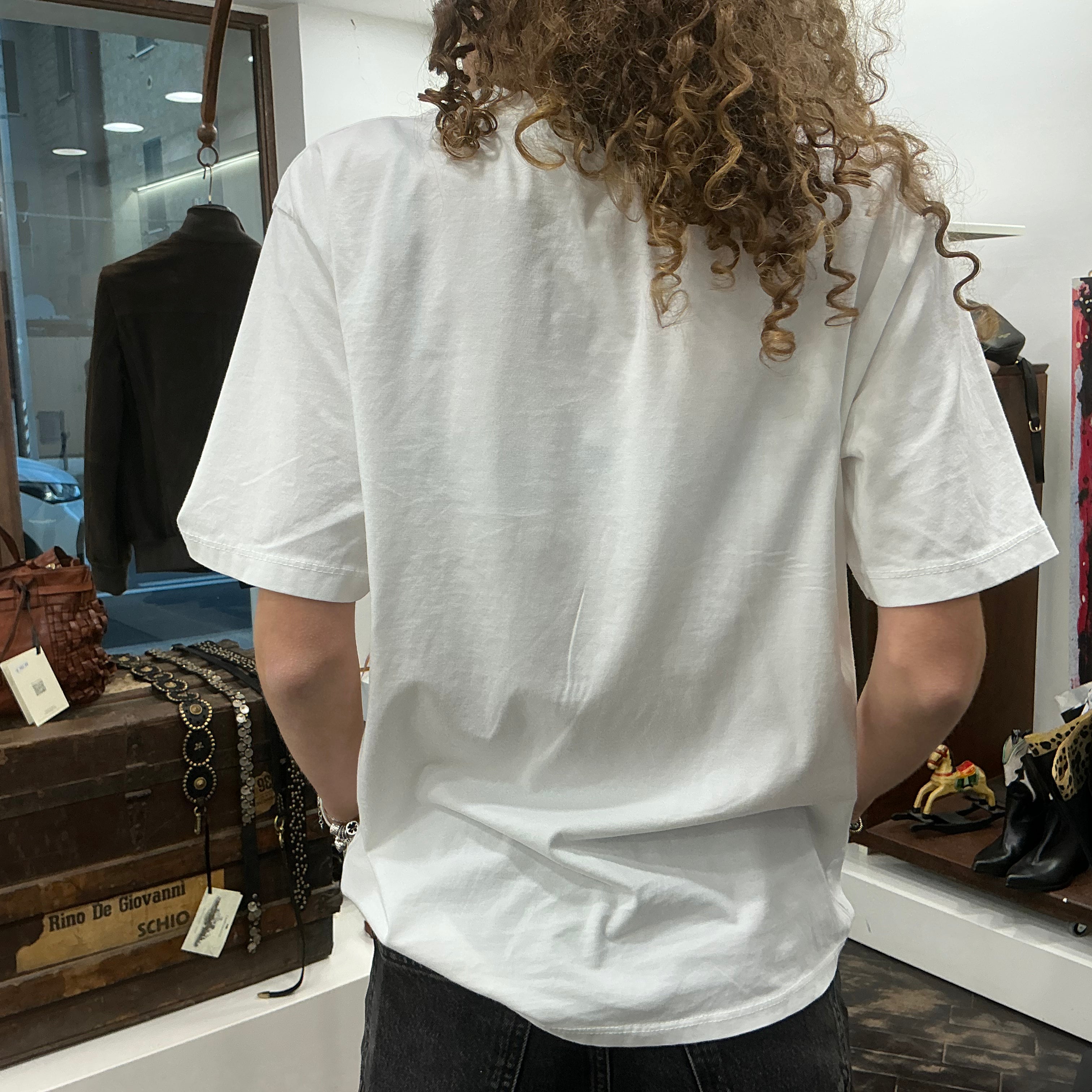 Kikisix T-shirt FLAMINIA bianca