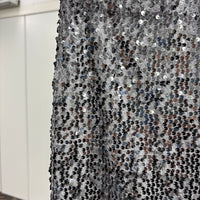 Gonna louguette paillettes grigio/argento DORY