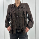Kikisix camicia REBECCA trasparente volant moro