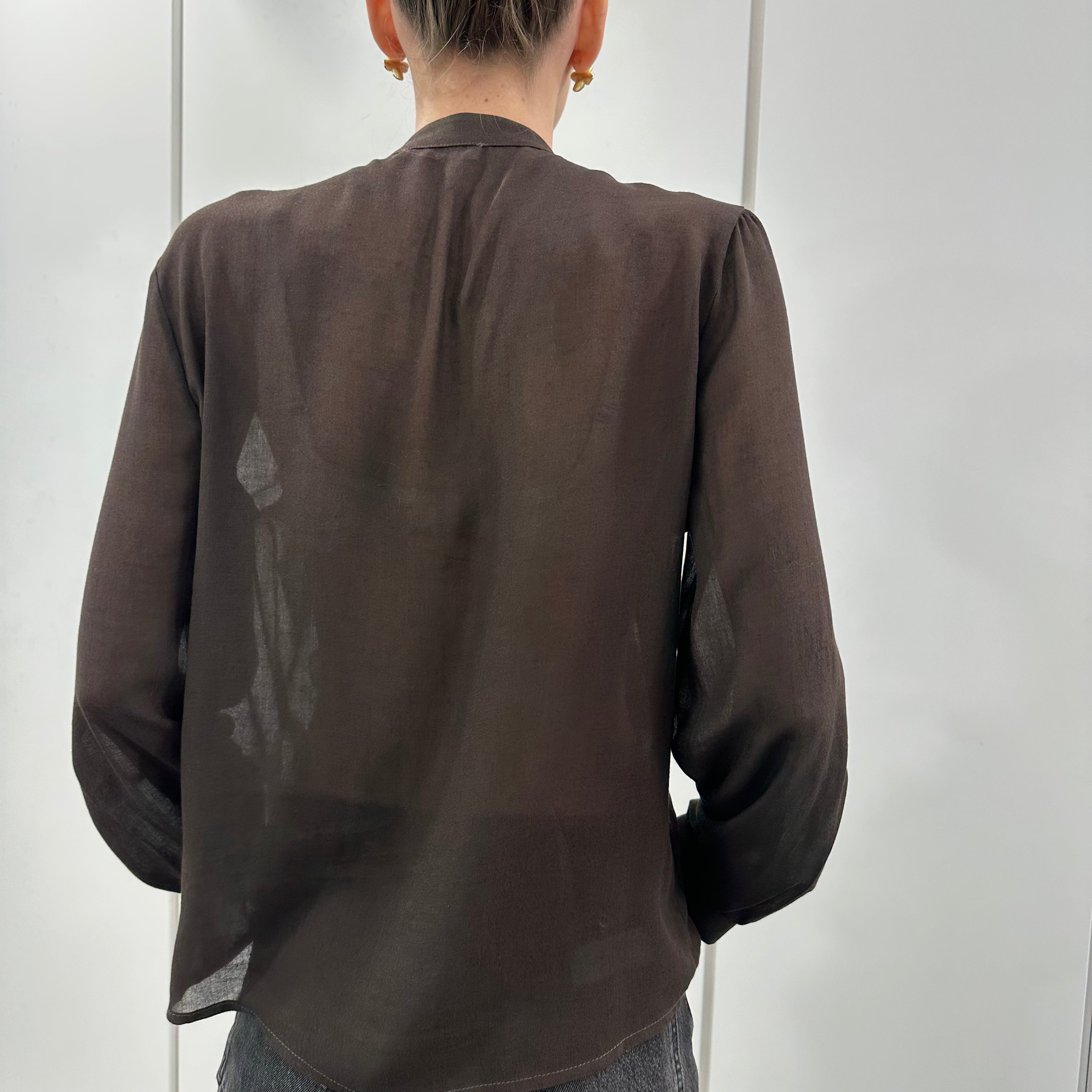 Kikisix camicia REBECCA trasparente volant moro