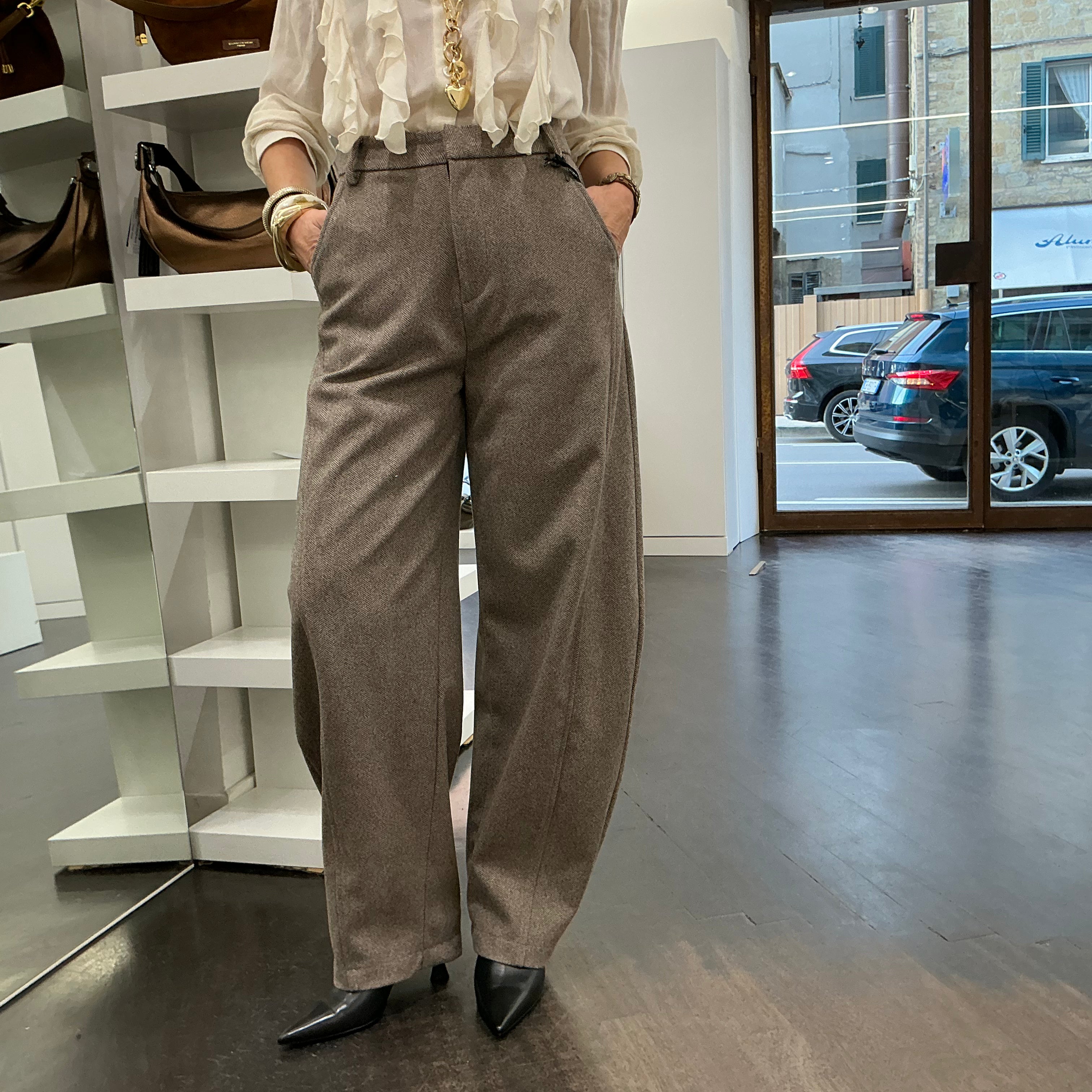 pantalone GIOIA color écru
