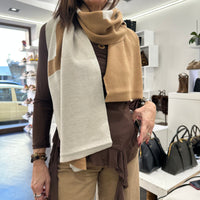 Pinko sciarpa BEIGE con logo lettering