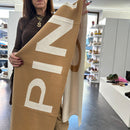 Pinko sciarpa BEIGE con logo lettering