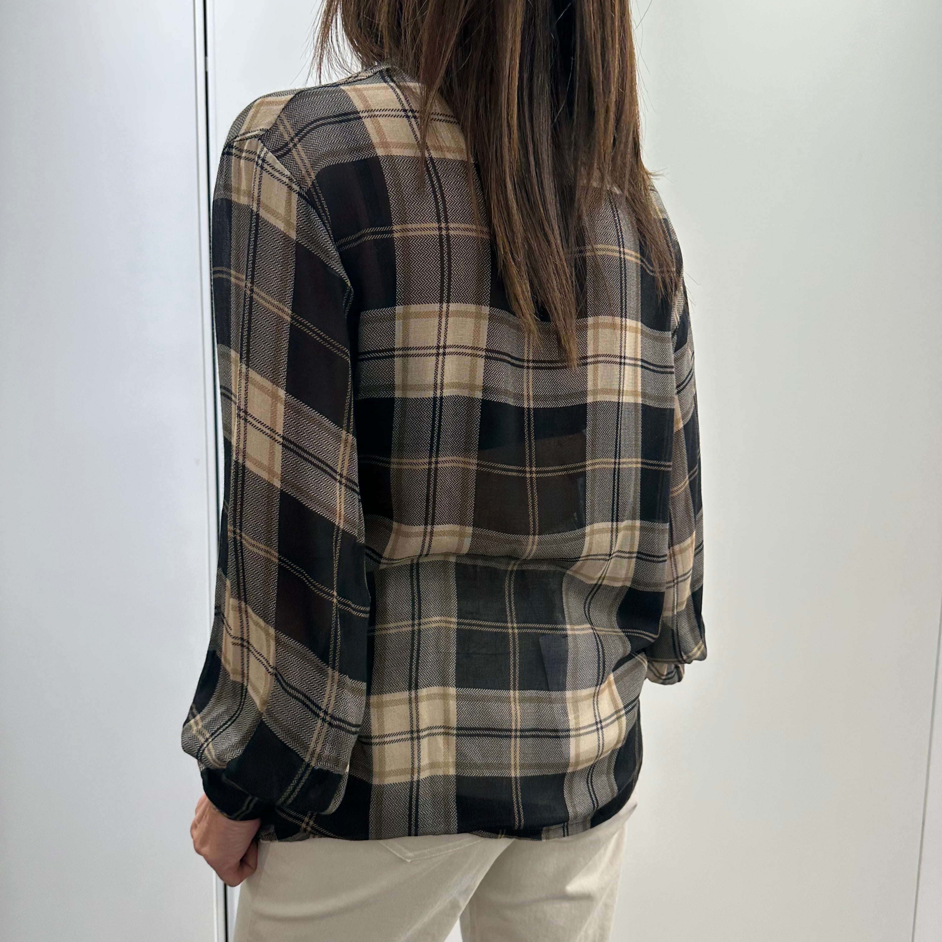 Kikisix camicia BUNNY trasparente quadri