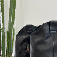 Stivale DESIRÈ stile texano nero tacco 7cm