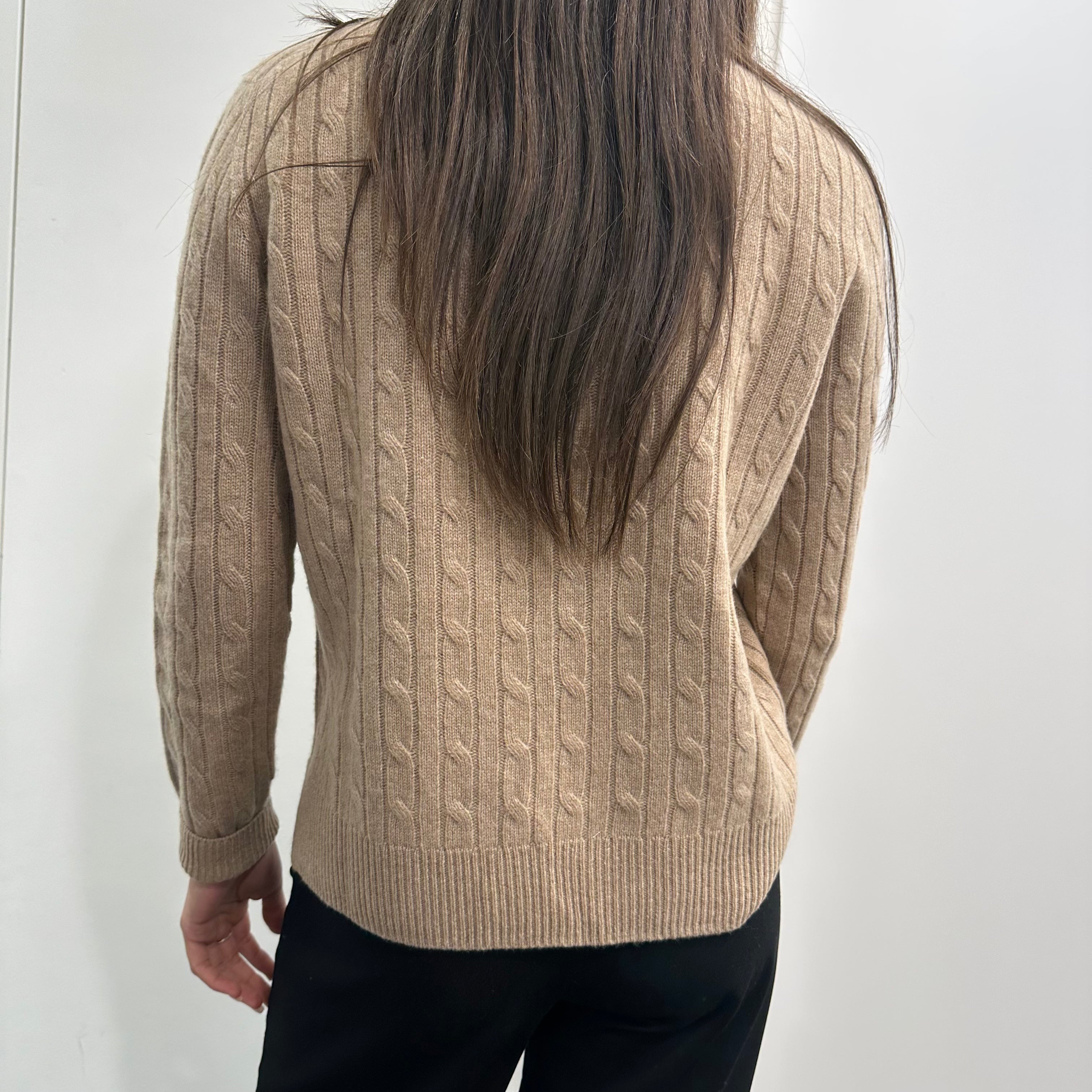 KIKISIX maglione girocollo con trecce