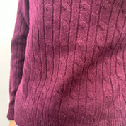 KIKISIX maglione girocollo con trecce