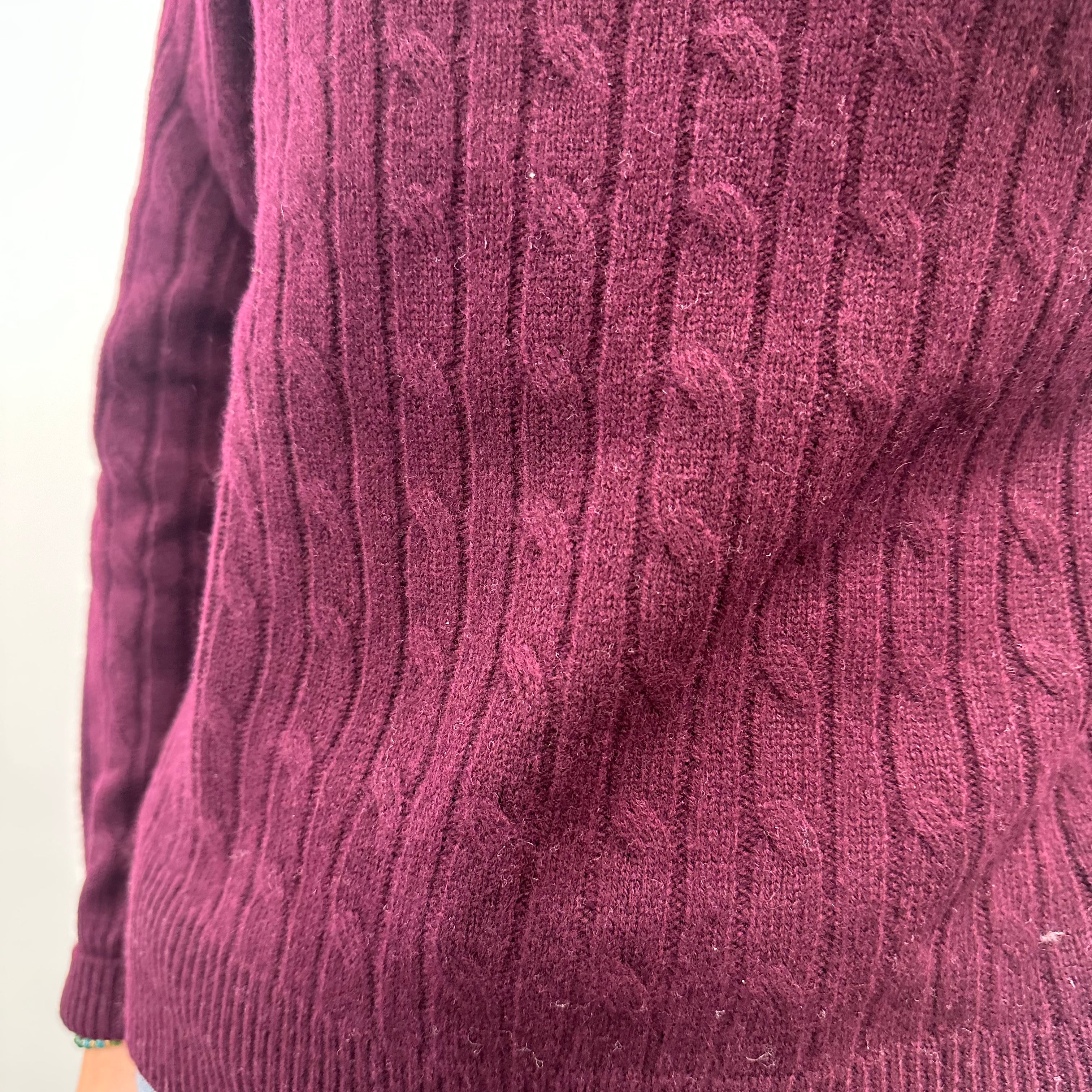 KIKISIX maglione girocollo con trecce