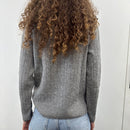 KIKISIX maglione girocollo con trecce