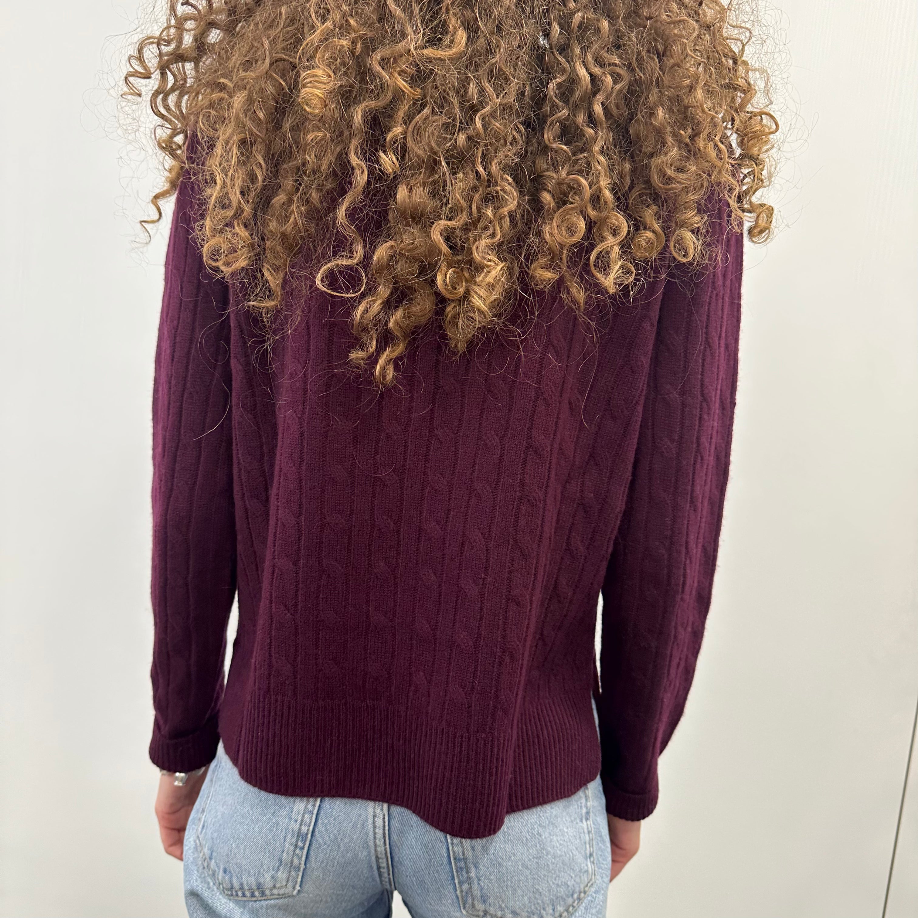 KIKISIX maglione girocollo con trecce