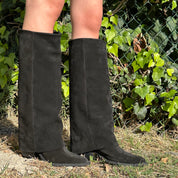 Texano LIDIA suede nero