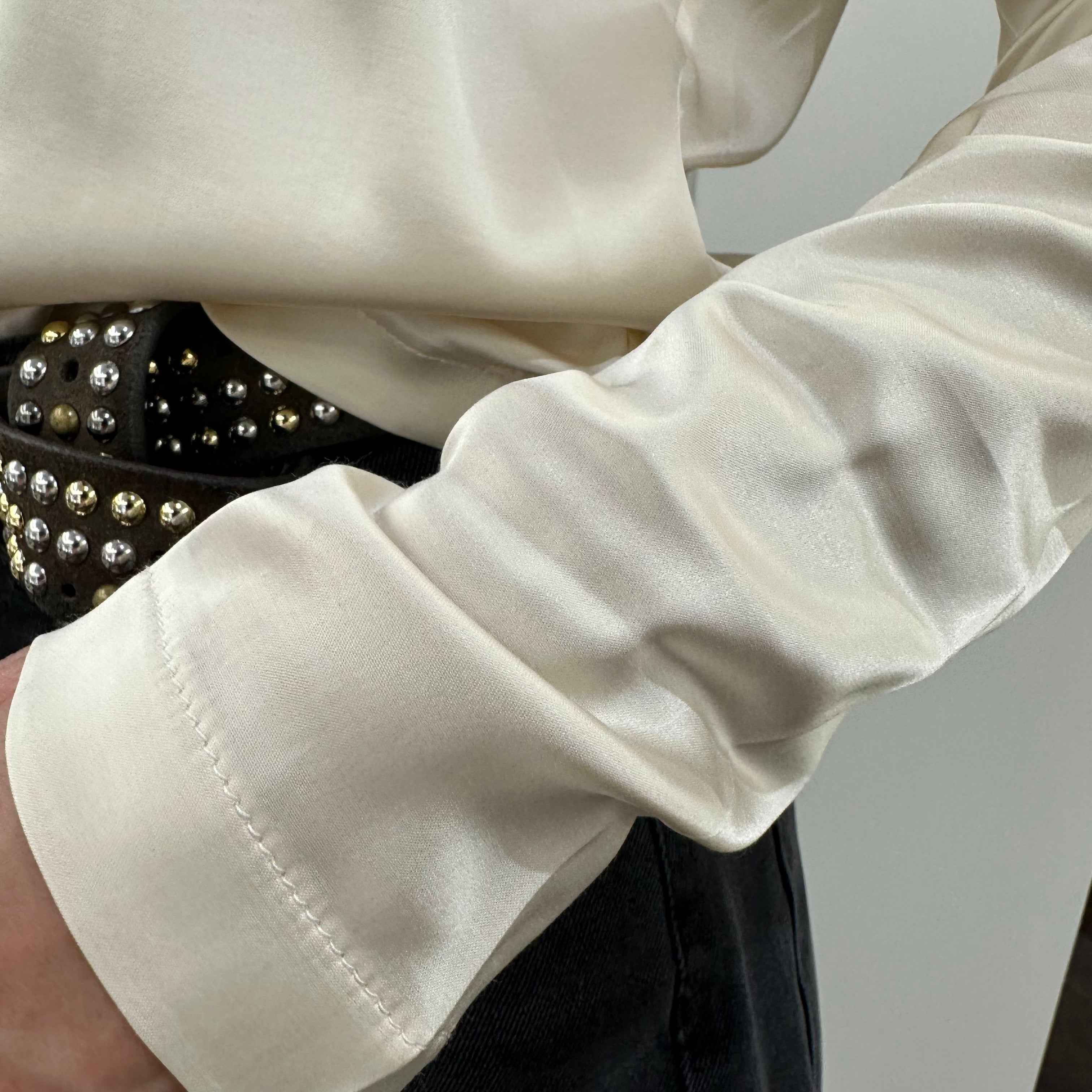 Kikisix camicia SCOLLO A V burro