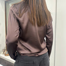 Kikisix camicia SCOLLO A V moro