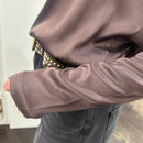 Kikisix camicia SCOLLO A V moro