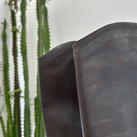 Enjoy stivale ANNA gambale tubo in nappa invecchiata moro