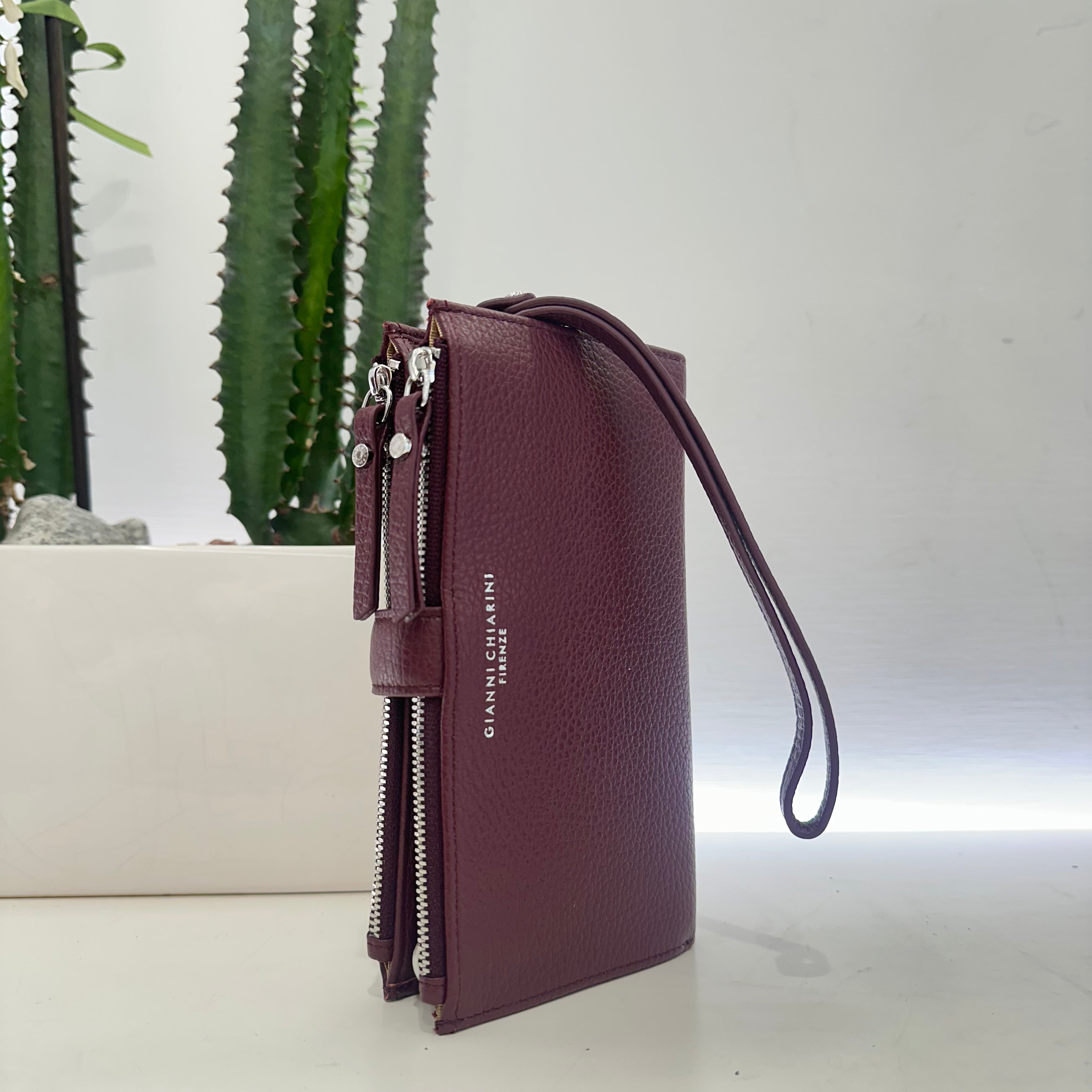 Gianni Chiarini portafoglio TRACOLLA bordeaux