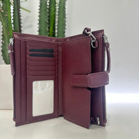Gianni Chiarini portafoglio TRACOLLA bordeaux