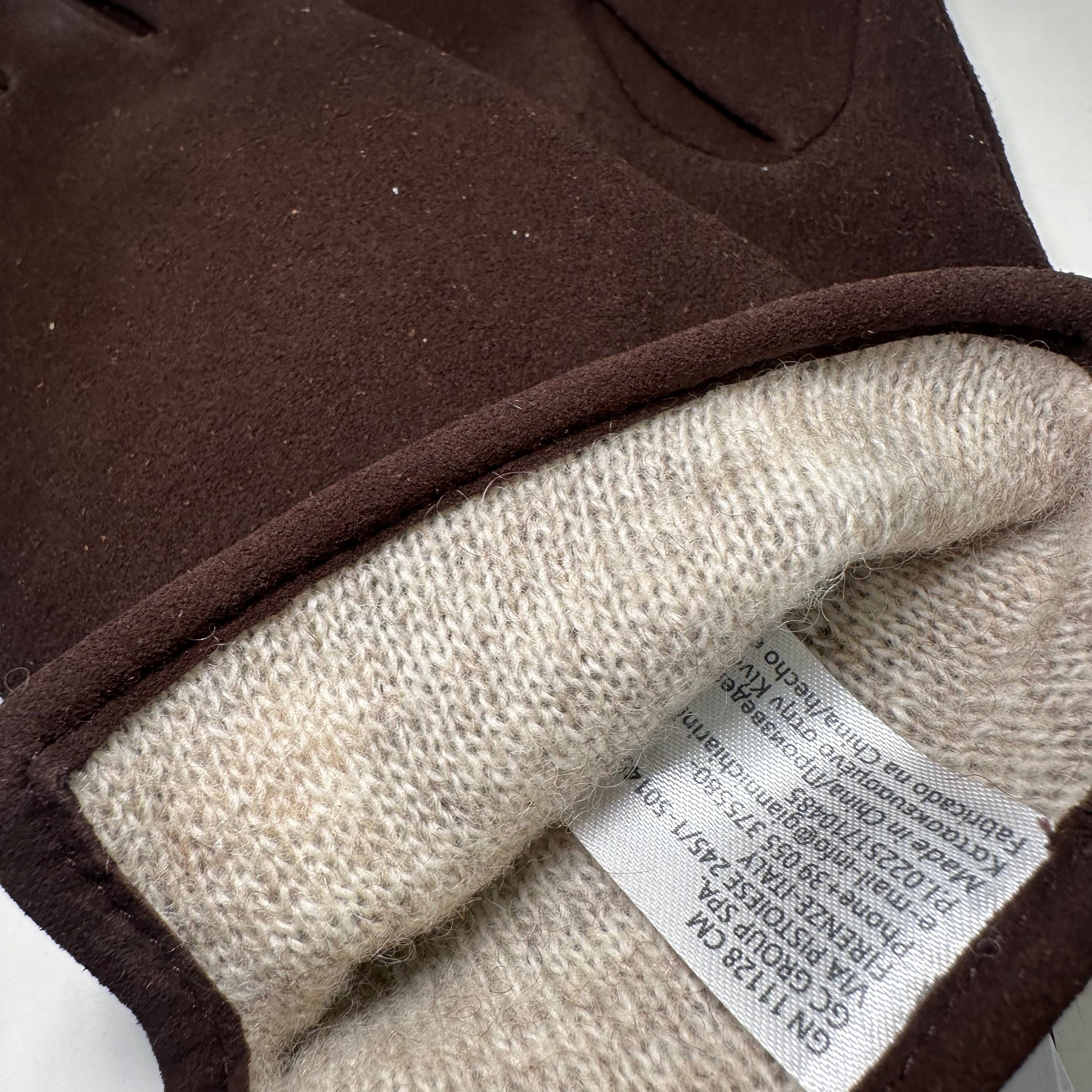 Gianni Chiarini guanto in pelle suede t.moro
