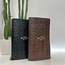 Alberto Luti pochette stampa cocco accessorio shake oro