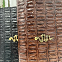 Alberto Luti pochette stampa cocco accessorio shake oro