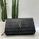 Alberto Luti pochette stampa cocco accessorio shake oro