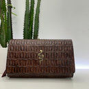 Alberto Luti pochette stampa cocco accessorio shake oro