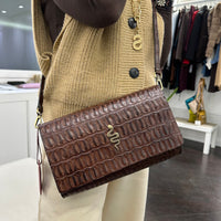 Alberto Luti pochette stampa cocco accessorio shake oro