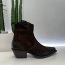 METISSE stivaletto texano SUEDE T. DI MORO tacco 20