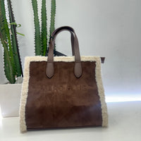 Marc Ellis borsa linea LANA dimensione media CIOCCOLATO