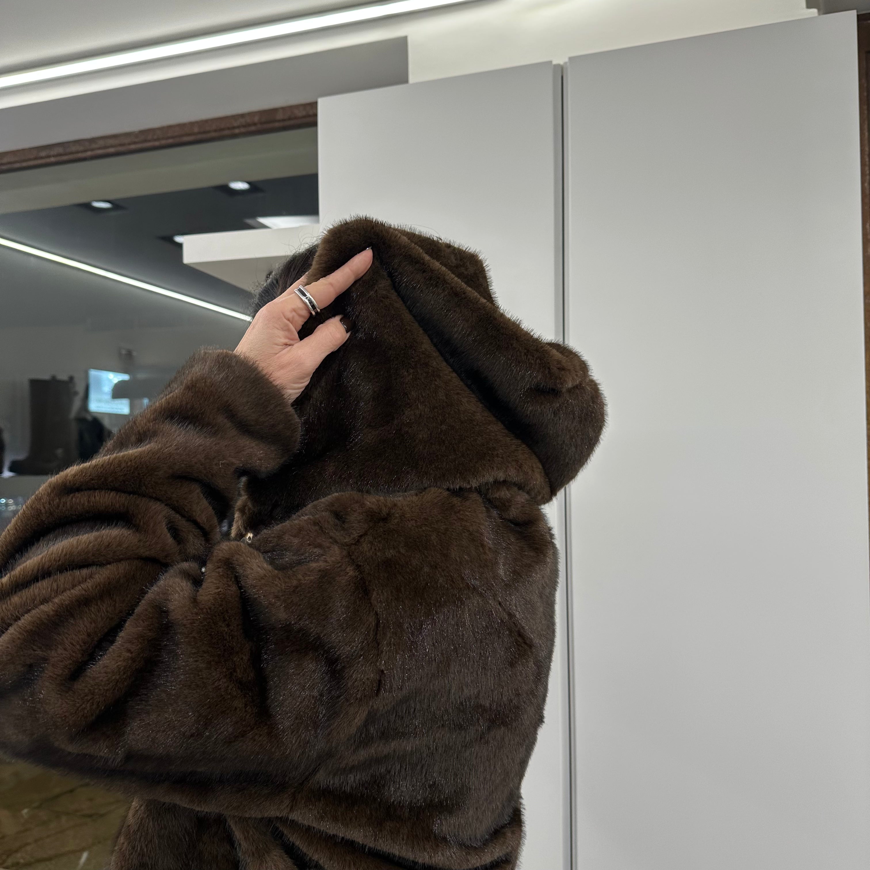 Eco pelliccia PARIGI modello kimono