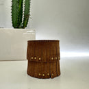 Alberto Luti polsiera frange con borchie