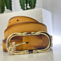 GIANNIFRANCO cintura cuoio fibbia oro 03