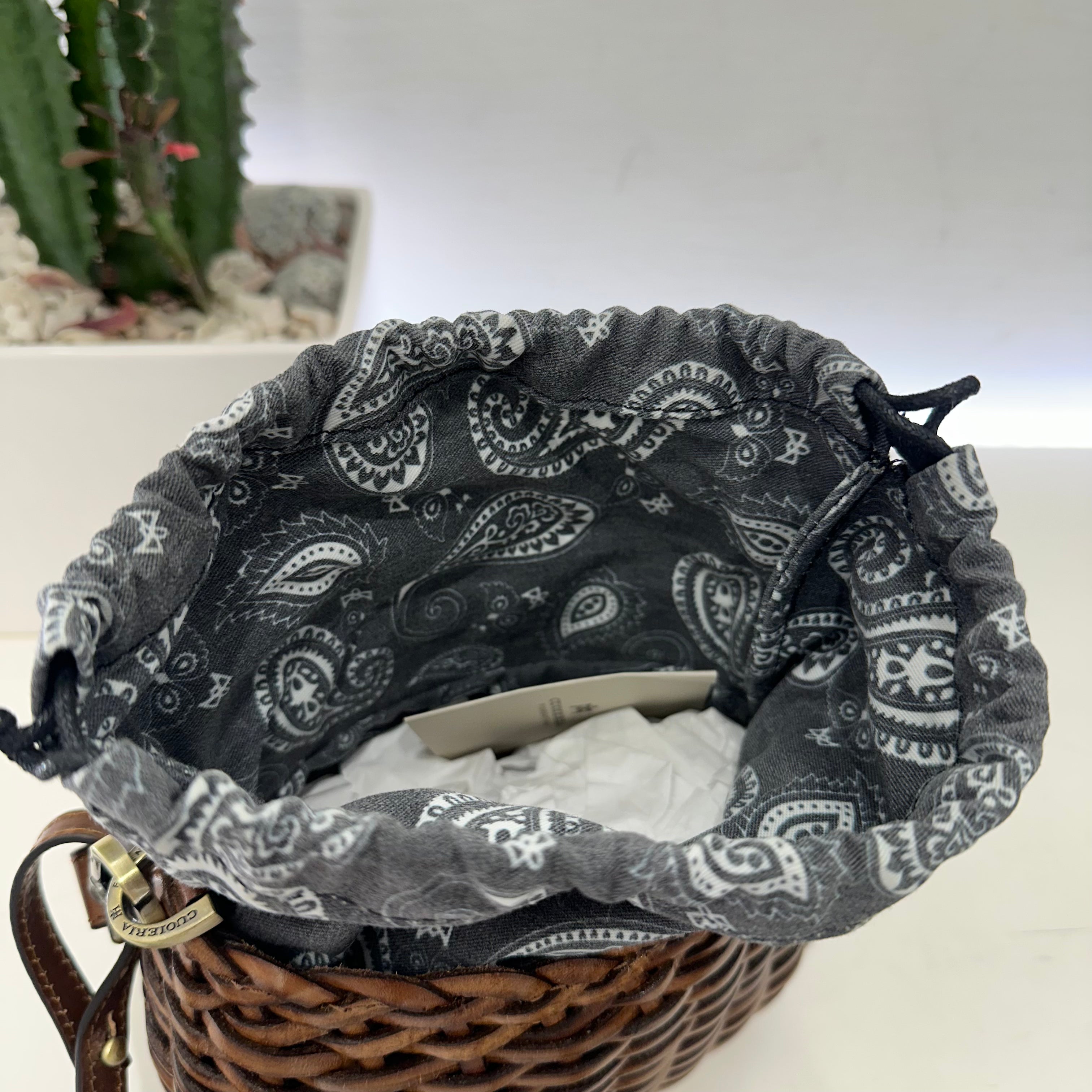 Cuoieria Fiorentina linea CELESTE  SECCHIELLO dimensione baby