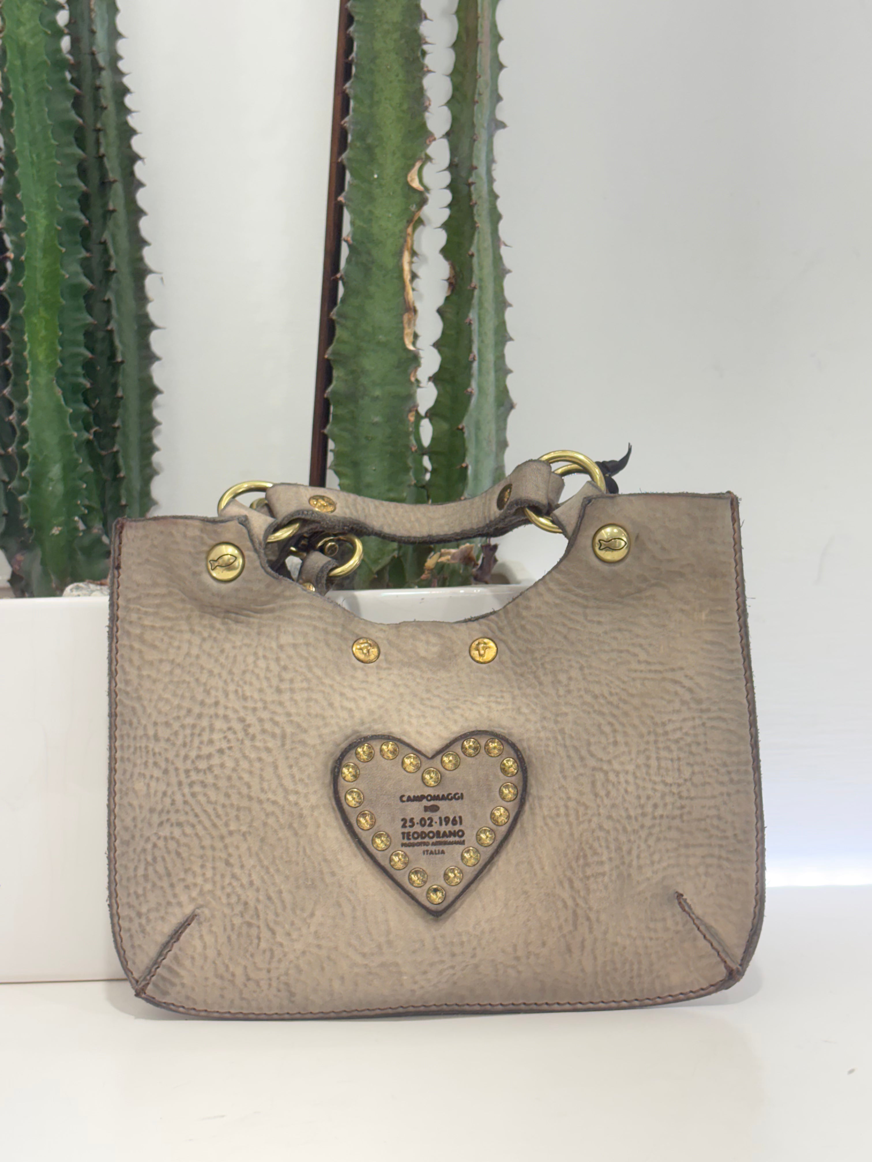 Campomaggi borsa LUIGIA CUORE Cemento