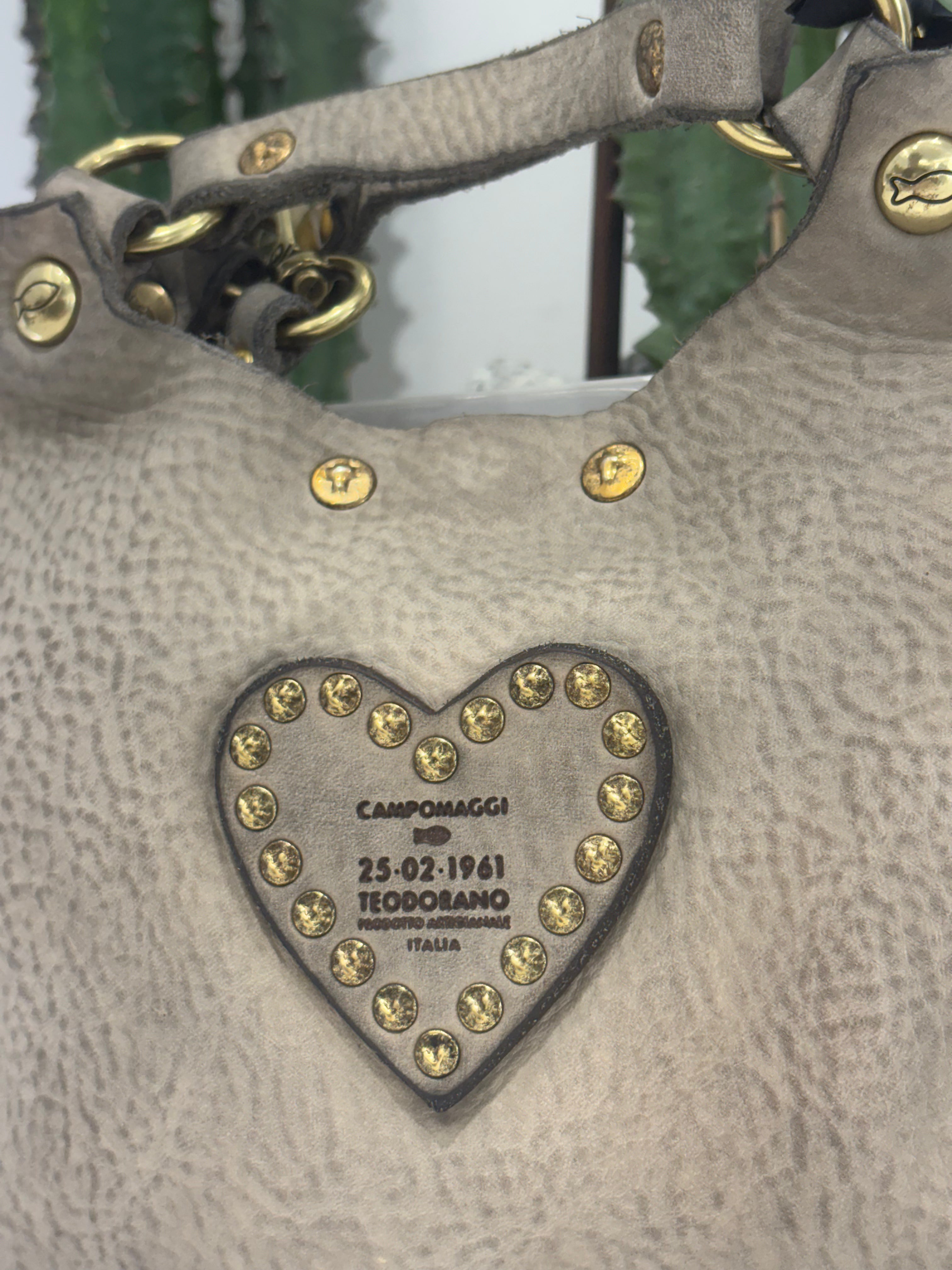 Campomaggi borsa LUIGIA CUORE Cemento