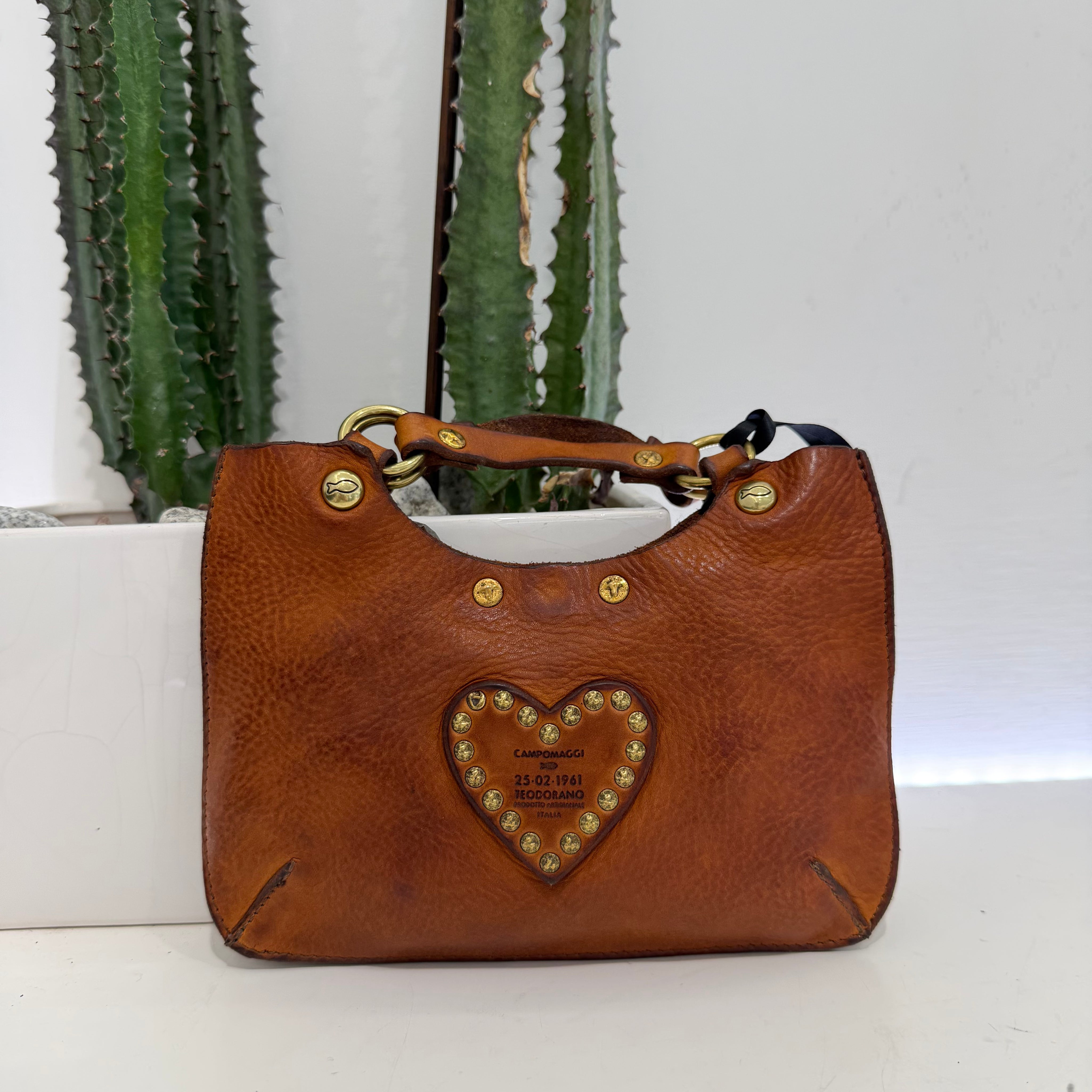 Campomaggi borsa LUIGIA CUORE Cognac